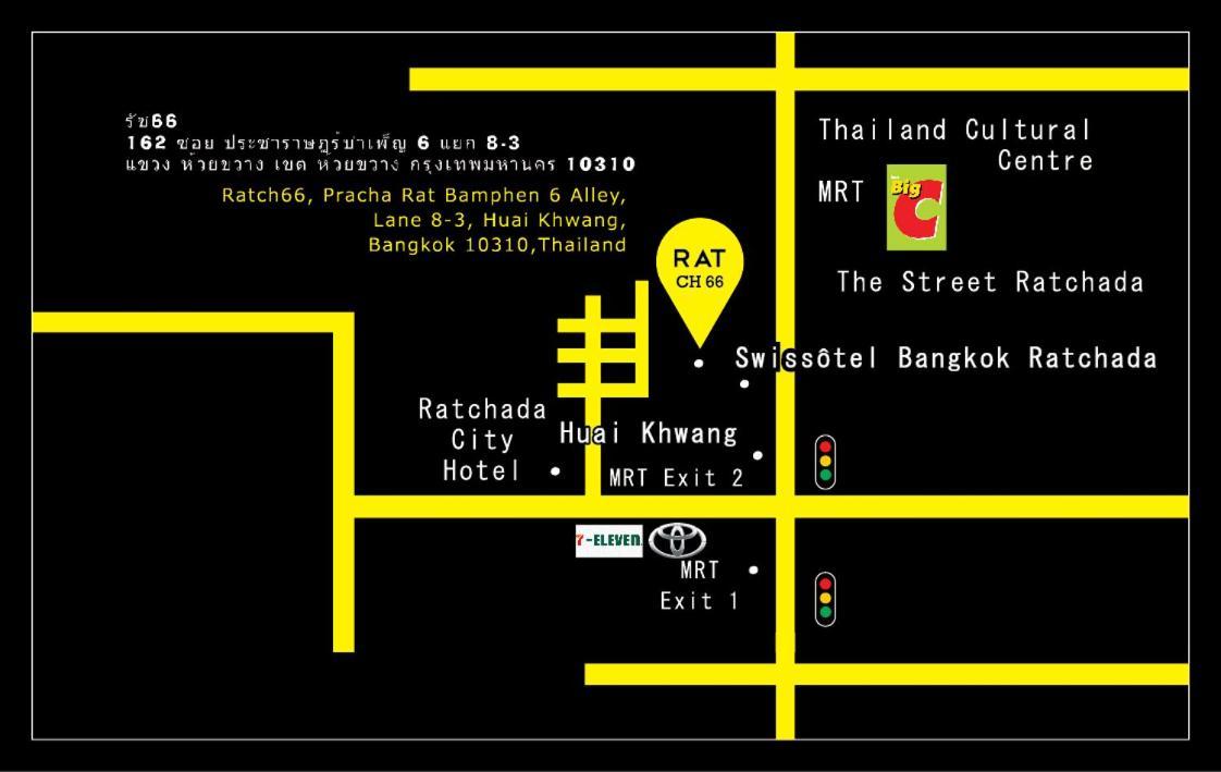 Hotel Ratch66 Huai Khwang Mrt Bangkok Zewnętrze zdjęcie